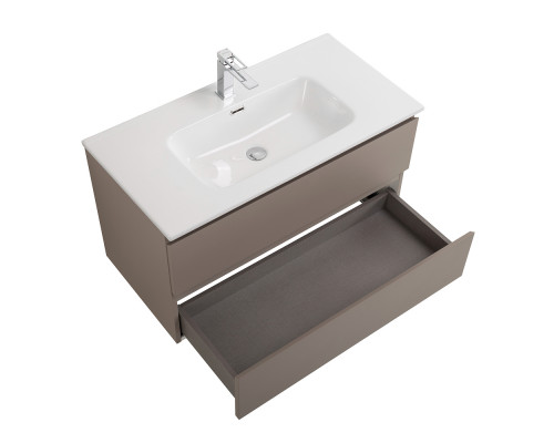 Тумба с раковиной подвесная BelBagno KRAFT-800-2C-SO-CO, 80 см, Бежевый Матовый, раковина белая BB800ETL