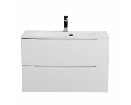 Тумба с раковиной подвесная BelBagno MARINO-800 Bianco Opaco, раковина белая BB800/450-LV-MR-AST