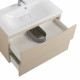Тумба с раковиной подвесная BelBagno MARINO-800 Crema Opaco, раковина белая  BB800/450-LV-MR-FT