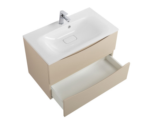 Тумба с раковиной подвесная BelBagno MARINO-800 Crema Opaco, раковина белая  BB800/450-LV-MR-FT