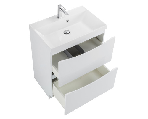 Тумба с раковиной напольная BelBagno MARINO-700 Bianco Lucido, раковина белая