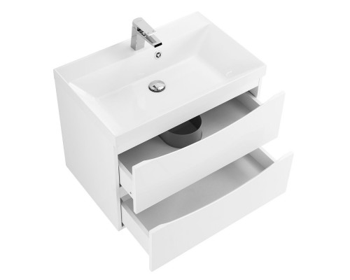 Тумба с раковиной подвесная BelBagno MARINO-700 Bianco Lucido, раковина белая