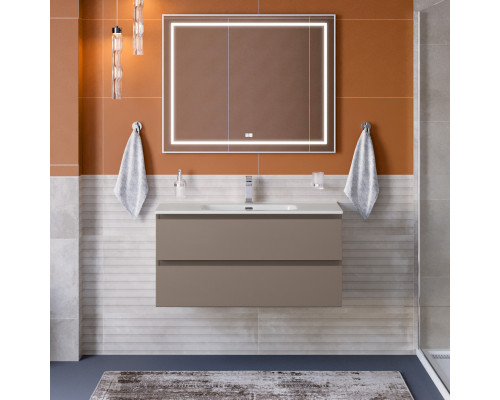 Тумба с раковиной подвесная BelBagno KRAFT-900-2C-SO-CO, 90 см, Бежевый Матовый, раковина белая BB900ETL