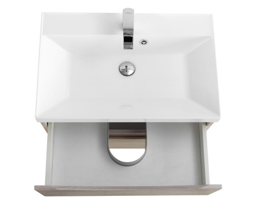 Тумба с раковиной BelBagno MARINO-600 Rovere Grigio, раковина белая