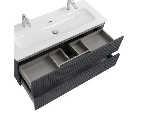 Мебель для ванной подвесная CEZARES DUET-N-1200-2C-SO-GR-P Grafito