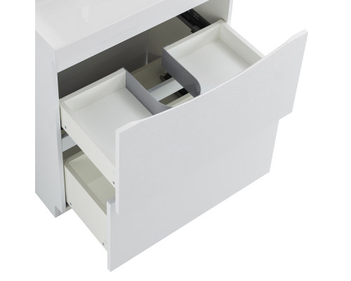 Тумба с раковиной напольная BelBagno MARINO-700 Bianco Lucido, раковина белая