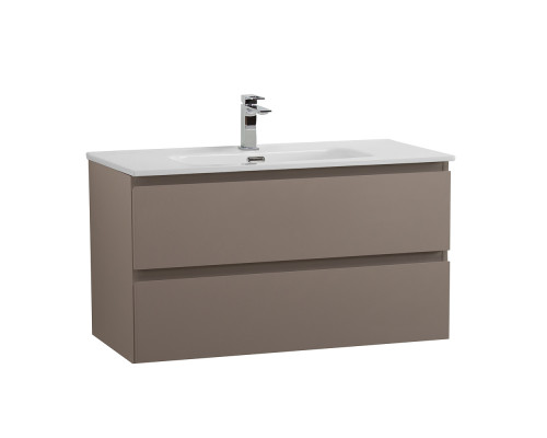 Тумба с раковиной подвесная BelBagno KRAFT-900-2C-SO-CO, 90 см, Бежевый Матовый, раковина белая BB900ETL