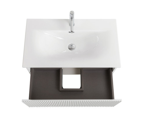 Тумба с раковиной подвесная 100 см, BelBagno UNO-1000-1C-SO-BO Bianco Opaco, раковина белая BB-8099-100