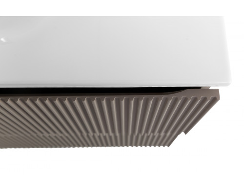 Тумба с раковиной подвесная 100 см, BelBagno UNO-1000-2C-SO-CO Бежевый матовый, раковина белая BB-8099-100