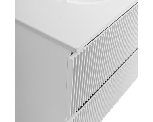 Тумба с раковиной подвесная 100 см, BelBagno UNO-1000-2C-SO-BO Bianco Opaco, раковина белая BB-8099-100