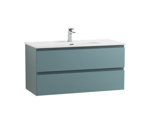 Тумба с раковиной подвесная BelBagno KRAFT-1000-2C-SO-AO Голубой матовый, раковина белая BB1000ETL