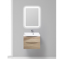 Тумба с раковиной для ванной BelBagno MARINO-600 Rovere Bianco, раковина белая