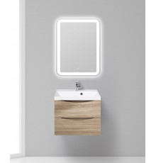 Тумба с раковиной для ванной BelBagno MARINO-600 Rovere Bianco, раковина белая