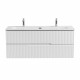 Мебель для ванной подвесная CEZARES DUET-N-1200-2C-SO-BO Bianco Opaco эмаль