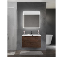 Тумба с раковиной подвесная BelBagno MARINO-800 Rovere Moro, раковина белая BB800/450-LV-MR-FT