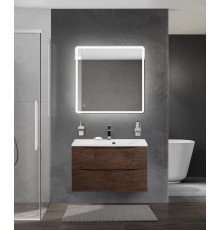 Тумба с раковиной подвесная BelBagno MARINO-800 Rovere Moro, раковина белая BB800/450-LV-MR-FT