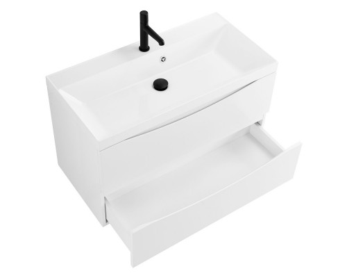 Тумба с раковиной подвесная BelBagno MARINO-800 Bianco Opaco, раковина белая BB800/450-LV-MR-AST