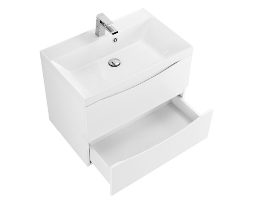 Тумба с раковиной подвесная BelBagno MARINO-600 Bianco Opaco, раковина белая