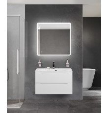 Тумба с раковиной подвесная BelBagno Marino-800, Bianco Lucido, раковина белая BB800/450-LV-MR-FT
