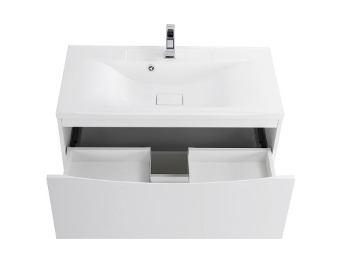 Тумба с раковиной напольная BelBagno MARINO-800 Bianco Lucido, раковина белая BB800/450-LV-MR-PR