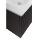 Тумба с раковиной подвесная 50 см, BelBagno UNO-MINI-500-2C-SO-GSO Темно-Серый матовый, раковина белая BB-8099-3-50