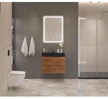 Тумба с раковиной подвесная BelBagno MARINO-700 Rovere Nature, раковина чёрная BB700/450-LV-ART-AST-NERO