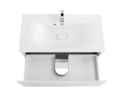 Тумба с раковиной напольная BelBagno MARINO-800 Bianco Lucido, раковина белая BB800/450-LV-MR-PR