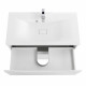 Тумба с раковиной напольная BelBagno MARINO-800 Bianco Lucido, раковина белая BB800/450-LV-MR-PR