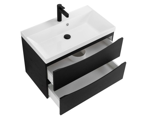 Тумба с раковиной подвесная BelBagno MARINO-800 Rovere Cioccolato Amaro, раковина белая BB800/450-LV-MR-AST