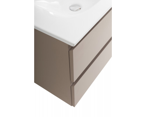 Тумба с раковиной подвесная BelBagno KRAFT-600-2C-SO-CO, 60 см, Бежевый Матовый, раковина белая BB-8099-60