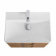 Подвесная тумба с раковиной Belbagno DUE 60 см Rovere Nature DUE-600-2C-SO-RN-P + BB-8076-3-60