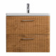 Подвесная тумба с раковиной Belbagno DUE 60 см Rovere Nature DUE-600-2C-SO-RN-P + BB-8076-3-60