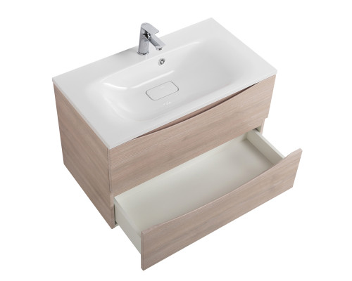 Тумба с раковиной подвесная BelBagno MARINO-800 Rovere Grigio, раковина белая  BB800/450-LV-MR-FT