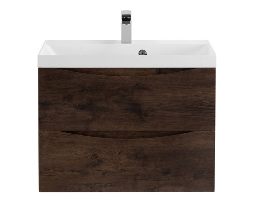 Тумба с раковиной подвесная BelBagno MARINO-600 Rovere Moro, раковина белая