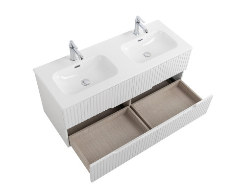 Мебель для ванной подвесная с четырьмя ящиками CEZARES DUET-N-1200-4C-SO-2-BL Bianco Lucido эмаль