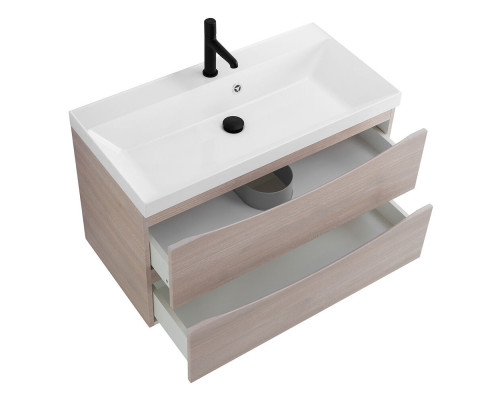 Тумба с раковиной подвесная BelBagno MARINO-800 Rovere Grigio, раковина белая  BB800/450-LV-MR-AST