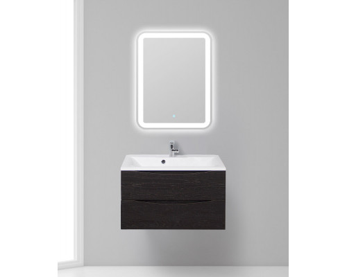 Тумба с раковиной подвесная BelBagno MARINO-800 Rovere Cioccolato Amaro, раковина белая BB800/450-LV-MR-AST