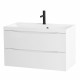 Тумба с раковиной подвесная BelBagno Marino-800, Bianco Lucido, раковина белая BB800/450-LV-MR-AST