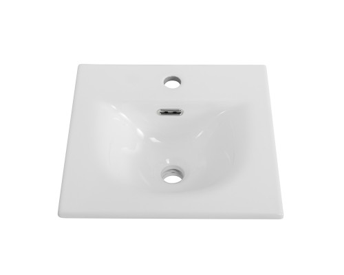 Тумба с раковиной подвесная 40 см, BelBagno UNO-MINI-400-2C-SO-BO Белая матовая, раковина белая BB-8099-3-40