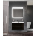 Тумба с раковиной подвесная BelBagno MARINO-800 Nero Lucido, раковина белая BB800/450-LV-MR-FT