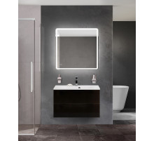 Тумба с раковиной подвесная BelBagno MARINO-800 Nero Lucido, раковина белая BB800/450-LV-MR-FT