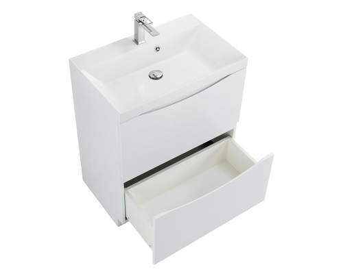 Тумба с раковиной напольная BelBagno MARINO-700 Bianco Lucido, раковина белая