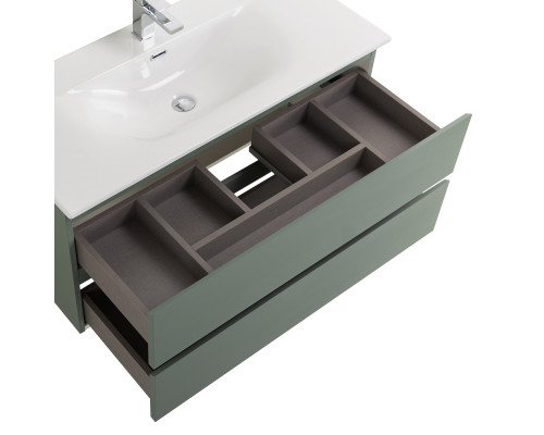 Тумба с раковиной подвесная BelBagno KRAFT-1000-2C-SO-VO, 100 см, Еловый Матовый, раковина белая BB-8099-100