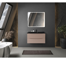 Тумба с раковиной подвесная BelBagno MARINO-800 Capucino Lucido, раковина черная BB800/450-LV-MR-AST-NERO