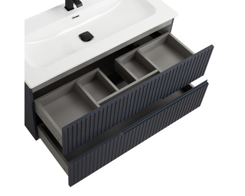 Мебель для ванной подвесная CEZARES DUET-N-1000-2C-SO-GR-P Grafito