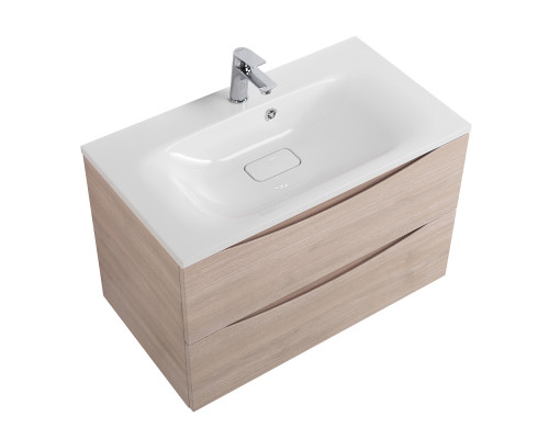 Тумба с раковиной подвесная BelBagno MARINO-800 Rovere Grigio, раковина белая  BB800/450-LV-MR-FT