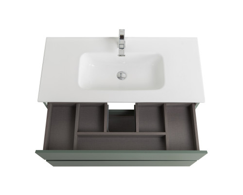 Тумба с раковиной подвесная BelBagno KRAFT-1000-2C-SO-VO, 100 см, Еловый Матовый, раковина белая BB1000ETL