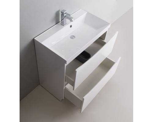 Тумба с раковиной напольная BelBagno MARINO-600 Bianco Lucido, раковина белая