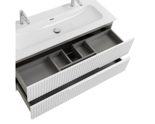 Мебель для ванной подвесная CEZARES DUET-N-1200-2C-SO-BO Bianco Opaco эмаль