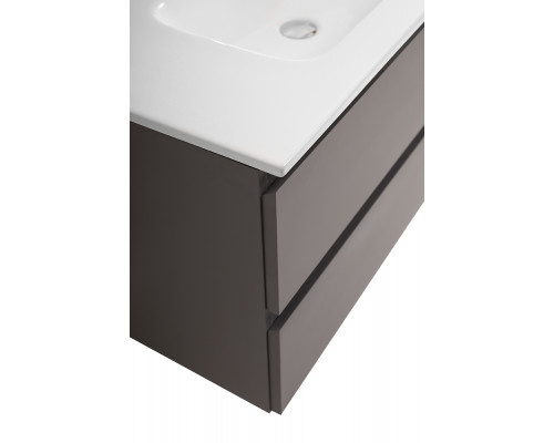 Тумба с раковиной подвесная BelBagno KRAFT-800-2C-SO-GSO, 80 см, Темно-Серый Матовый, раковина белая BB800ETL